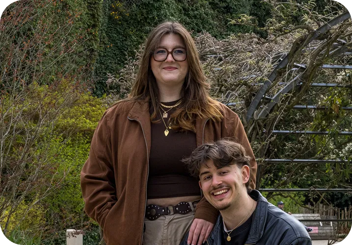 Manon Pèries et Armand Legros, les fondateurs de l'agence web Combo à Angers