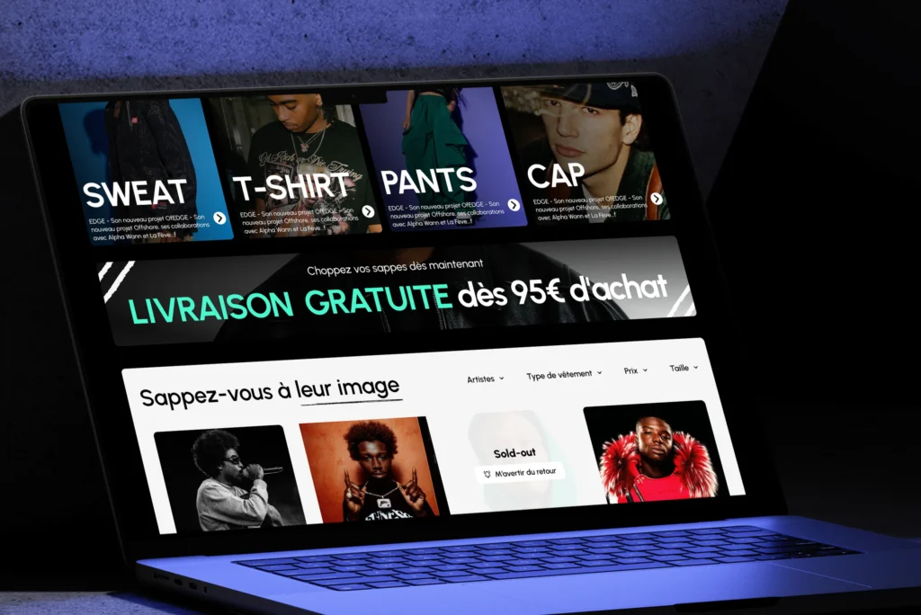 Site hustle page boutique