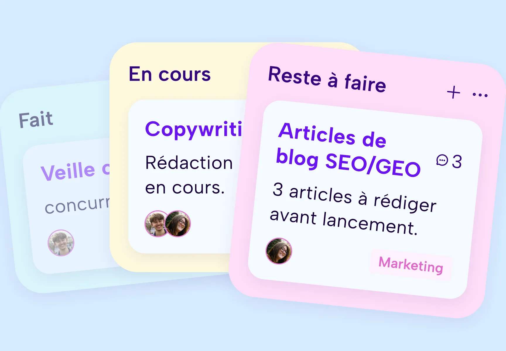 Combo | Tarifs 3 etape realisation de projet