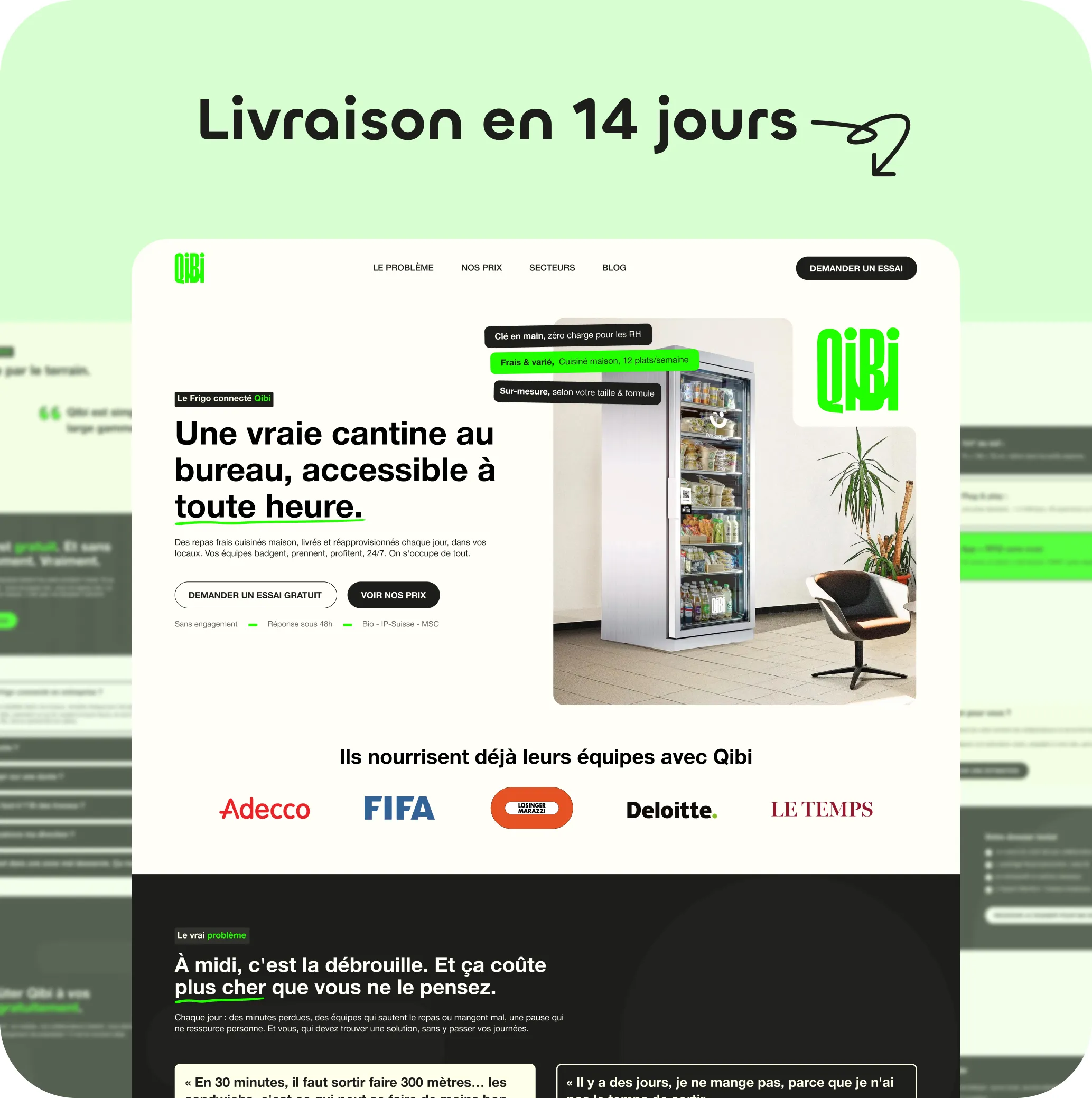Création landing page | Combo Agence web Angers 4 landing page sur mesure